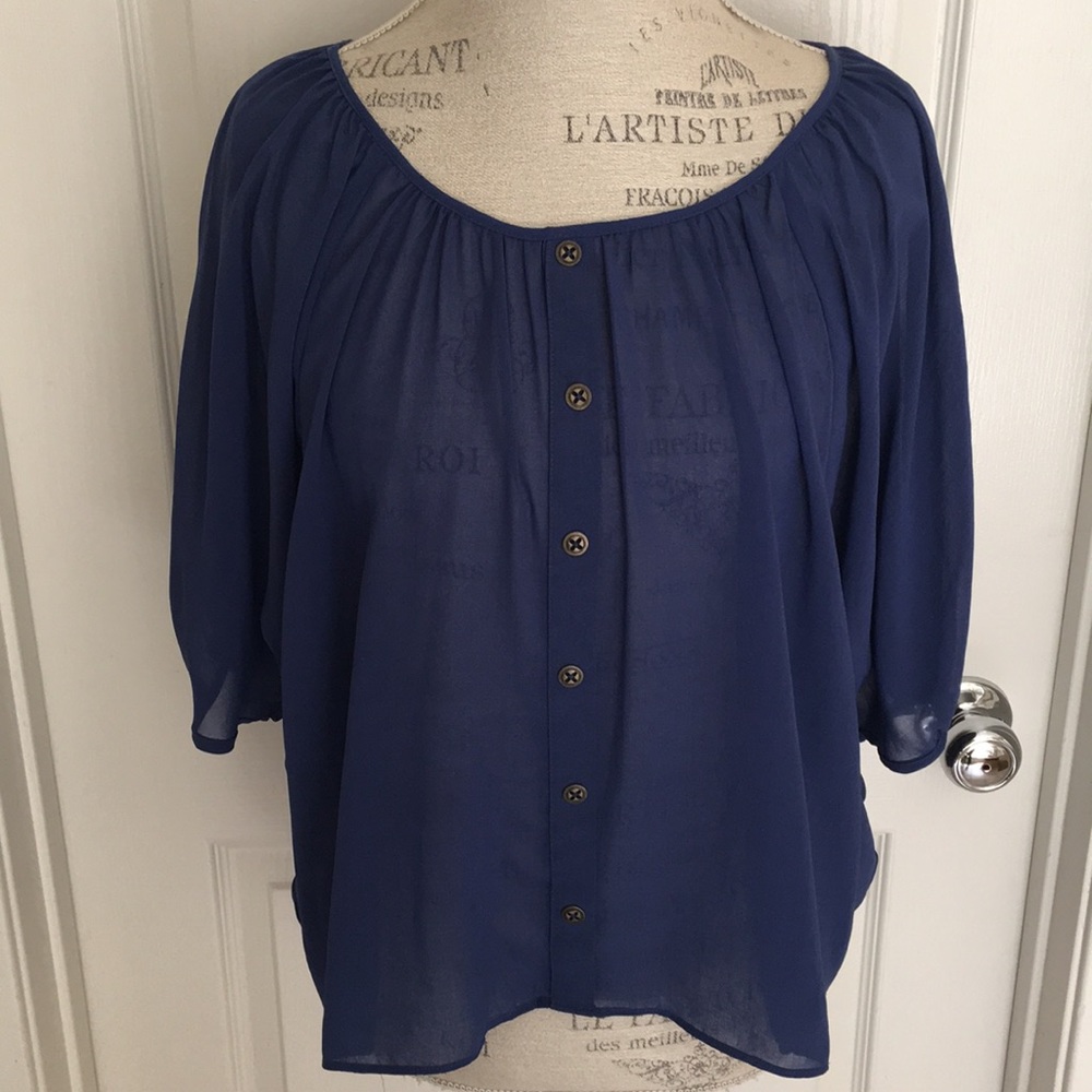 Royal blue top